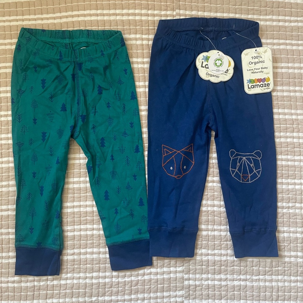NWT 12mo Lamaze organic cotton leggings